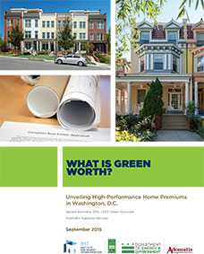 What is Green Worth? Unveiling High-Performance Home Premiums in Washington, D.C.